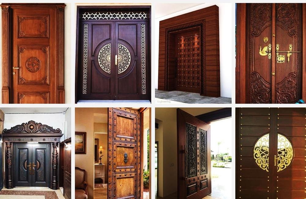 Royal Wooden Entrance Door Design