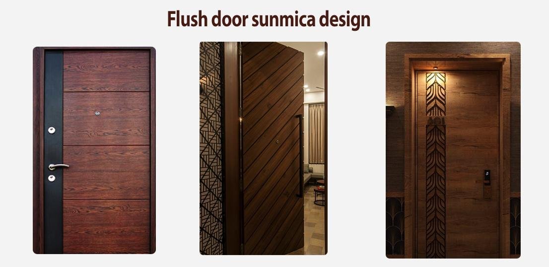 Flush door sunmica design