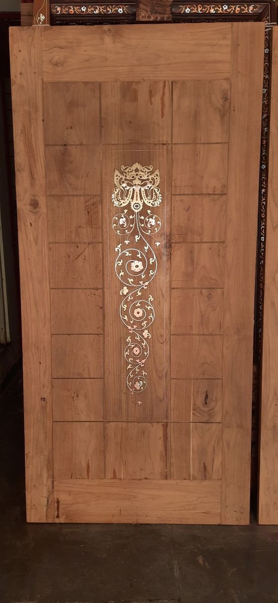 Rosewood Door with Inlay Work