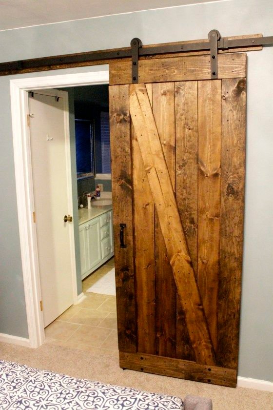 Rustic barn door design